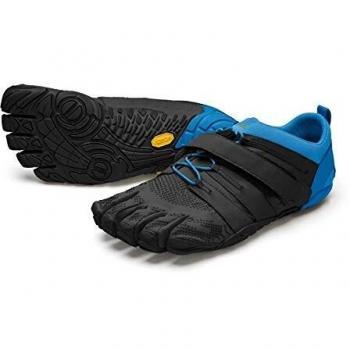 Vibram V-Train 2.0, Zapatos de Entrenamiento de Interior para Hombre, Black/Blue, 43 EU