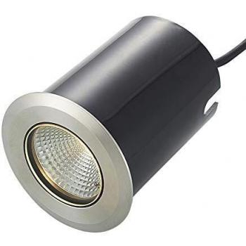 Foco empotrado LED Sulea redondo de acero inoxidable IP67