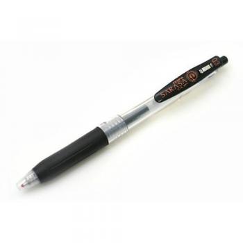 Zebra Sarasa Push Clip Gel Tinta Pen - 0,3 mm - Negro
