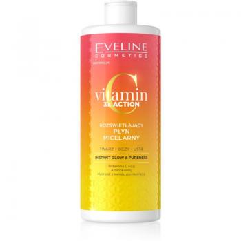 Eveline Cosmetics Vitamin C 3x Action Micellar Water for Radiance and Hydration 500 ml
