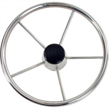 Whitecap S-9001B Destroyer Steering Wheel, Stainless Steel, 13-1/2 Inch Diameter