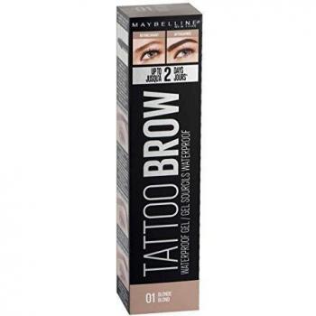 Maybelline - Gel impermeable para cejas de tatuaje, 01 rubio