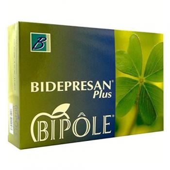 Bipole Bidepresan Plus 20A - Suplemento alimenticio en ampollas, formulado con ingredientes naturales para el apoyo del sistema nervioso y la reducción del estrés, presentado en un formato de 20 ampollas