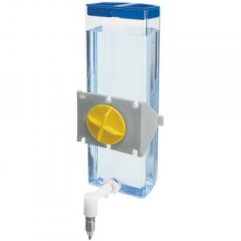 Feplast Bebedero para Conejos Sippy 4676 Large, Capacidad 600 CC, Sistema de sujeción para Alambre o Superficies Lisas, 10,5 x 9 x h 24 cm - 0,6 L, Transparente
