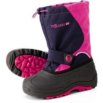 Trollkids Bota de Invierno para niños Telemark, Color Azul Marino/Magenta Talla EU 36