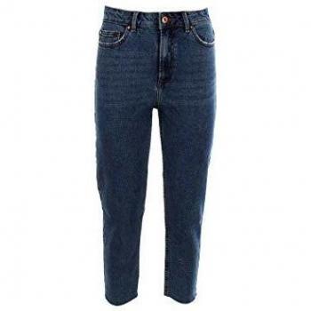 Only Emily High Waist Slim Fit Jeans for Women - Dark Blue Denim