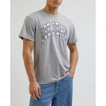 Camiseta Lee Varsity Logo manga corta gris claro - S