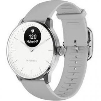 Withings ScanWatch Light - Hybrid Smartwatch with Heart Rate Monitoring and Sleep Tracking (37mm, White)