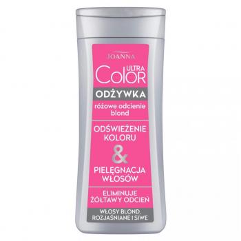 Acondicionador Ultra Color Joanna para Cabello Rosa 200g - Hidratación y Refrescamiento de Color para Tonos Rubios Fríos, Antiamarillento