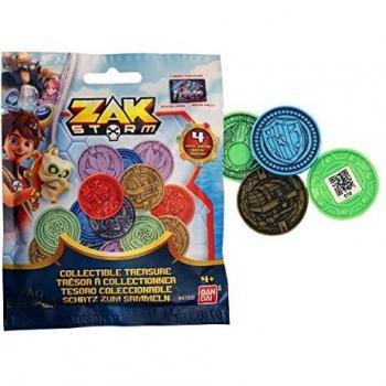 BANDAI- Zak Storm Pack 4 Monedas