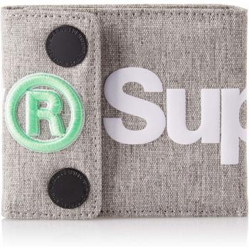 Superdry - Fresh International, Carteras Hombre, Gris