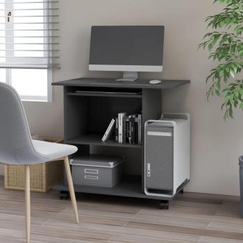 VidaXL Grey Engineered Wood Computer Desk 31.5x19.7x29.5