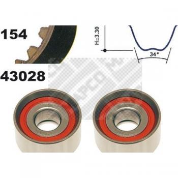 Kit de poleas con correa de distribución MAPCO 23028