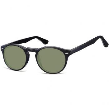 Oval Montura completa Plástico Negras Gafas de Sol para Hombre - SmartBuy Collection