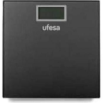 Ufesa BE0906 Báscula de Baño,29 x 28 cm diseño Slim de Alta, Unidades de Medida: kg/LB/st, Máx 150 kg/precisión 100g, Auto-Stop, Blanco y Gris
