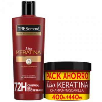 Set de Champú y Mascarilla Liso Keratina - Tresemme