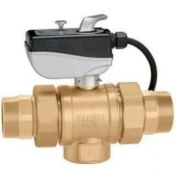 Válvula de bola motorizada de tres vías Caleffi 638L 230V - 3/4