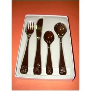 ODAG M17378 - Cubierto Infantil Zoo 4 Piezas