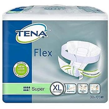 Pannolones a Cintura TENA Flex Super Extra Large 30 Piezas - Incontinencia, Talla 105-155 cm, Protección Avanzada