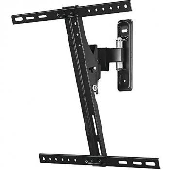 Grunkel - SP-15 AT-29 - Soporte de Pared articulado para TV. Soporta televisores de hasta 46, Rango de inclinación de hasta 15º hacia Abajo y 3º hacia Arriba, Giro Horizontal de hasta 180º - Negro