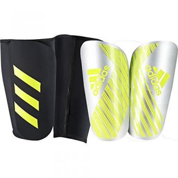 adidas X Pro Shin Guard, Unisex Adulto, Silver Met./Solar Yellow/White, XS