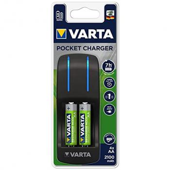 Cargador VARTA pocket con 4 pilas AA 2600mAh