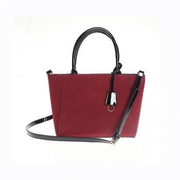 VENCA Bolso con asas mujer by VencaStyle - 008792,VINO/NEGRO,UNICA