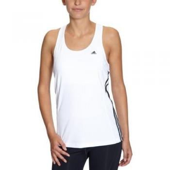 adidas - Camiseta de running para mujer, color blanco, talla 44