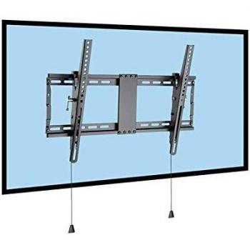 Soporte de Pared Inclinable para TV 37-86 con Sistema de Apertura Plegable VESA 600x400 y Capacidad Máxima de 70Kg