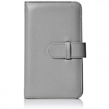 Amazon Basics - Álbum tipo billetera para 108 fotos Instax Mini, color blanco ahumado