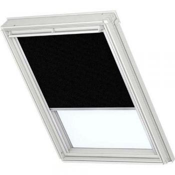 Velux DKL estor plisado para VL Y45 tela color Premium 3009/Uni negro con alu rieles laterales/los rieles Y45 3009S - para VU/VKU - tamaño Y45