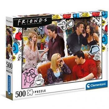 Clementoni 35090, Friends Puzzle for Children and Adults - 500 Pieces, Ages 10 Years Plus