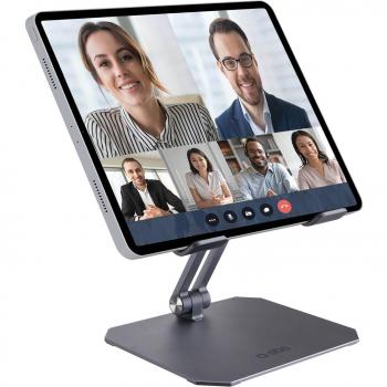 Soporte Activo para Tablet/UMPC de Acero Inoxidable, Ajustable y Portátil