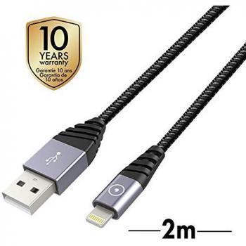 Muvit Tiger - Cable USB Lightning MFI de 2 m