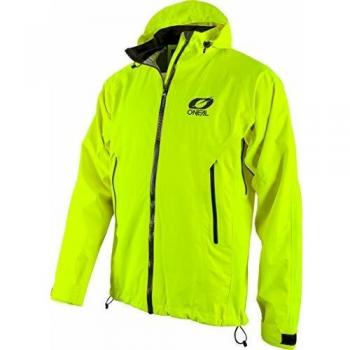 O'Neal Tsunami High-Visibility Waterproof Rain Jacket - Yellow - Size S