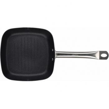 San Ignacio Profesional Chef Asador de Aluminio Prensado 28cm Inducción Antiadherente Negro Duradero