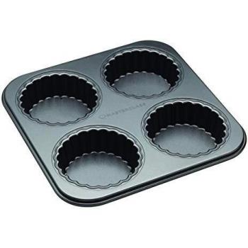 Kitchen Craft Master Class - Molde para repostería (antiadherente, para 4 dulces