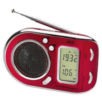 AEG WE 4125 - Radio digital, color rojo