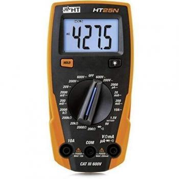 Ht-instruments HT25N - Multímetro compacto con batería de pruebas