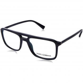 Dolce & Gabbana 0Dg3267, Monturas de Gafas para Hombre, Striped Grey On Blue, 54