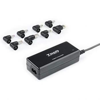 Cargador Universal 65w 1xUSB + 8 Conectores Tooq TQLC-65BS02AT, Color Negro
