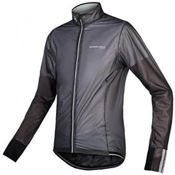 Endura FS260-Pro Adrenaline Race Cape II para hombre, ligero, impermeable y transpirable - negro - Small