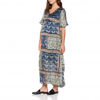 MAMALICIOUS Mlscharlot 2/4 Woven Maxi Dress, Vestido para Mujer,