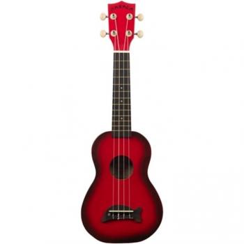 Makala Dolphin Soprano Ukulele - Red Burst Edition