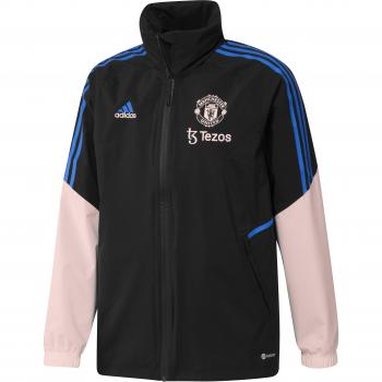 Manchester United Training Rain Jacket - Black