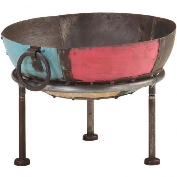 vidaXL Colourful Rustic Fire Pit Ø 40 cm Iron
