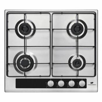 Placa de Gas Inox Continental Edison CECTG4VIX - 4 Fuegos con Triple Corona
