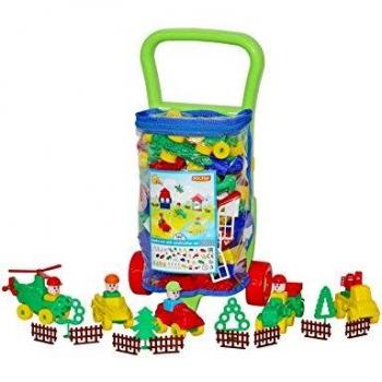 Polesie Polesie54470 - Carrito de Caddie con Juego de construcción de Juguete