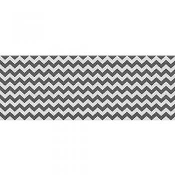 VINILIKO, Alfombra de vinilo, Chevron, Gris, 66x180 cm