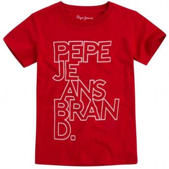 Pepe Jeans - Bob JR - Camiseta Manga Corta ROJA NIÑO